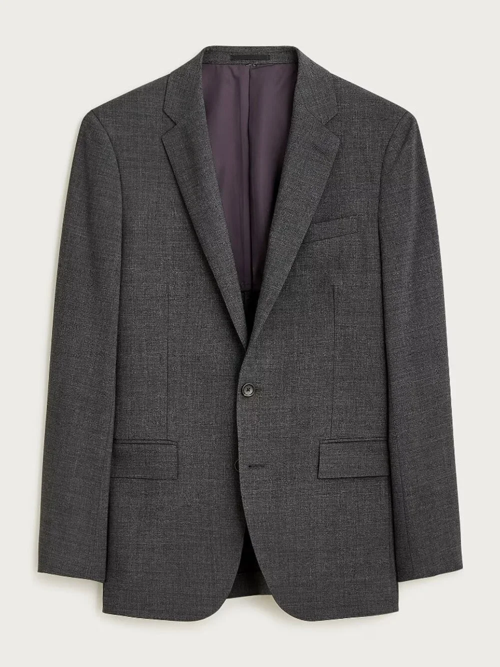 J. Crew Ludlow Traveler Slim Fit Suit Jacket Carbon Italian Stretch‎ Wool 44R